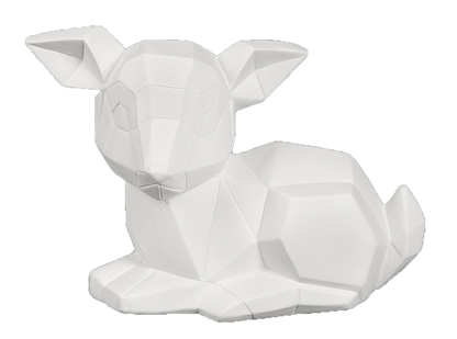 Bisque Fawn Facet-Ini (Case of 6)