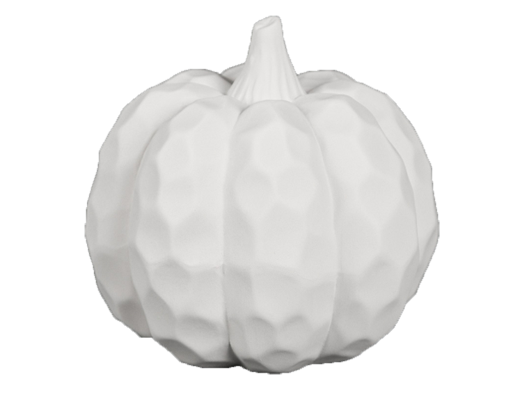 Bisque Round Hammered Pumpkin (Case of 6)
