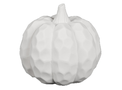Bisque Round Hammered Pumpkin (Case of 6)