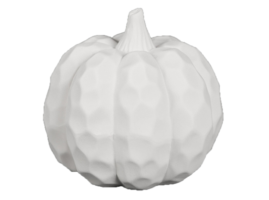 Bisque Round Hammered Pumpkin (Case of 6)