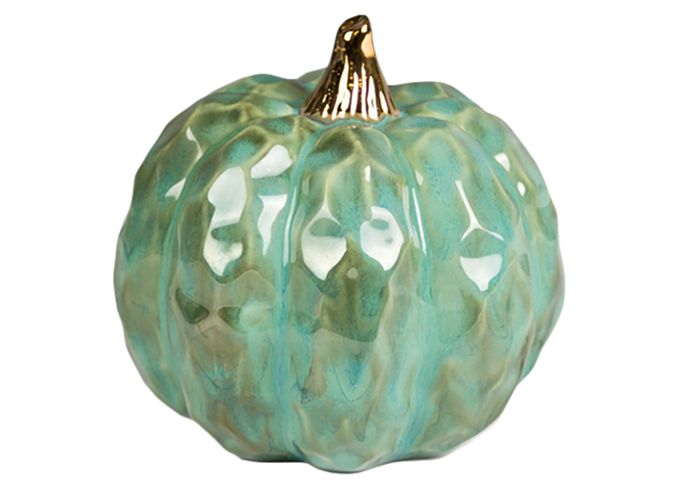 Bisque Round Hammered Pumpkin (Case of 6)