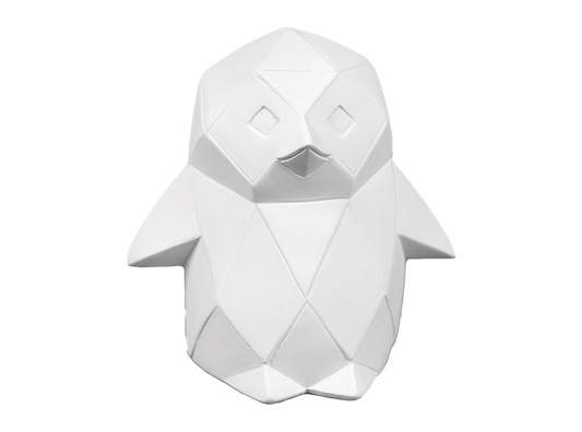 Bisque Penguin Facet-Ini (Case of 6)