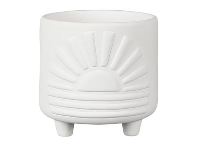 Bisque Sun Footed Container (Case of 2)
