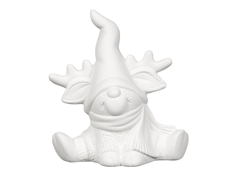 Bisque Reindeer Gnome (Case of 6)