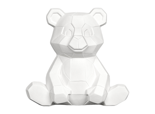 Bisque Teddy Bear Facet-Ini (Case of 6)