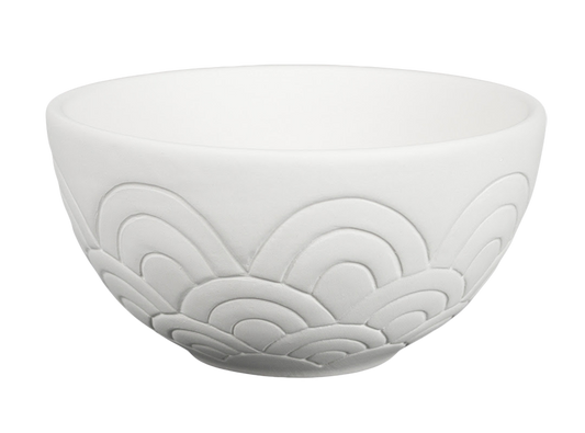 Bisque Scalloped Bowl (Case of 6)