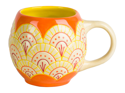 Bisque Scalloped Mug (Case of 6)