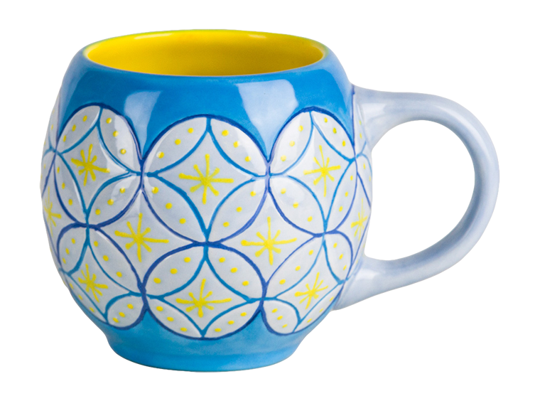 Bisque Mosaic Mug (Case of 6)