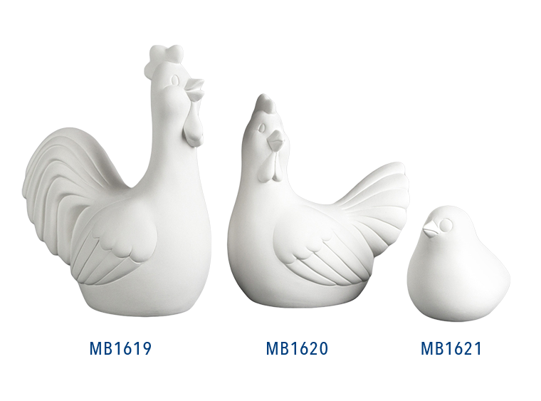 Bisque Ethel Hen (Case of 6)