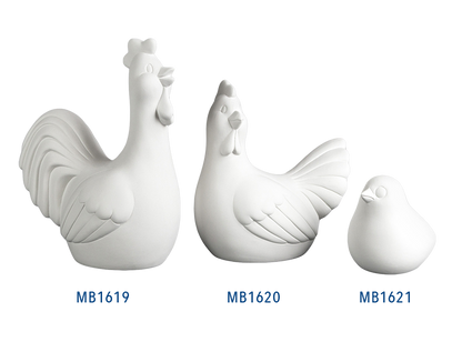 Bisque Ethel Hen (Case of 6)