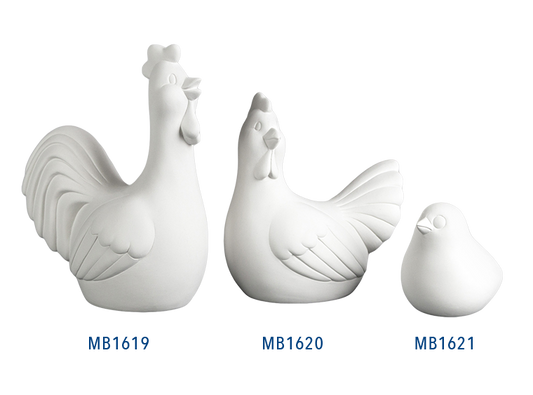 Bisque Ethel Hen (Case of 6)