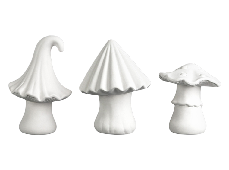 Bisque Curly Mushroom (Case of 6)