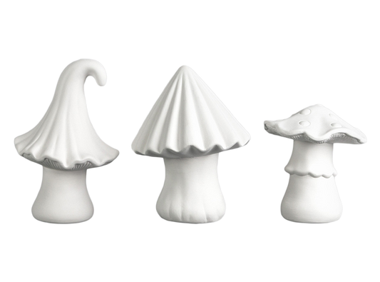 Bisque Ribbed Mushroom (Case of 6)