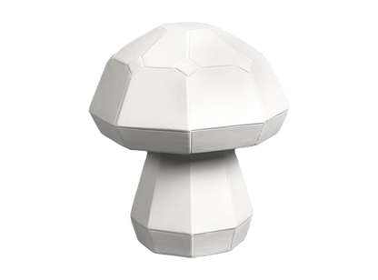 Bisque Large Faceted Mushroom (Case of 6)