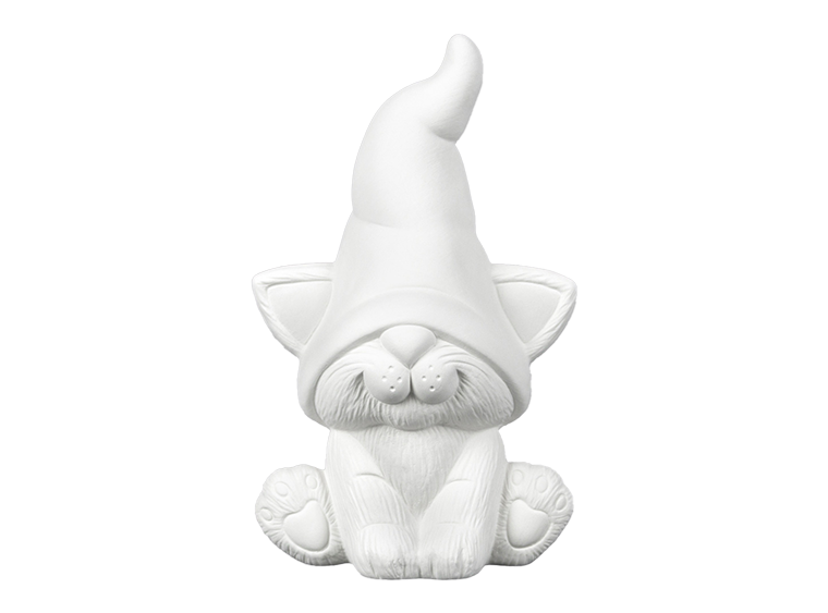 Bisque Kitten Gnome (Case of 4)