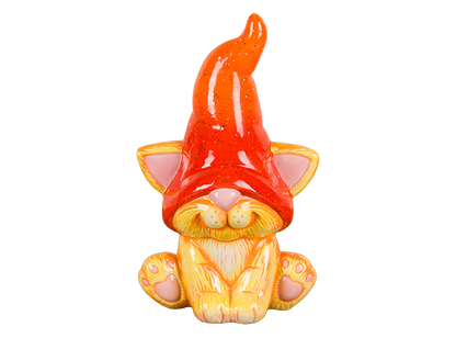 Bisque Kitten Gnome (Case of 4)