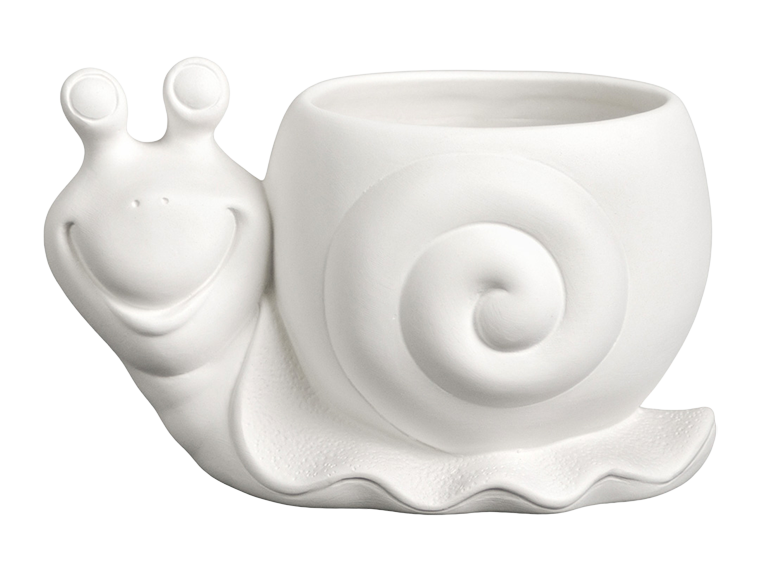 Bisque Small Snail Planter (Case of 6)