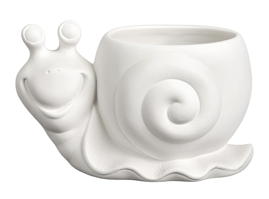 Bisque Small Snail Planter (Case of 6)
