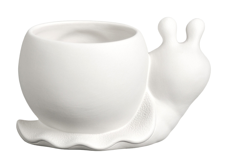 Bisque Small Snail Planter (Case of 6)