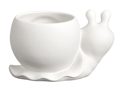 Bisque Small Snail Planter (Case of 6)