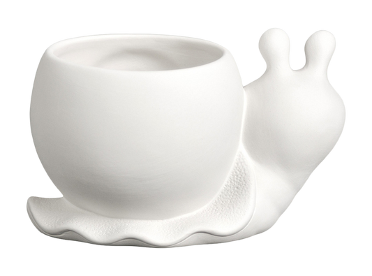 Bisque Small Snail Planter (Case of 6)