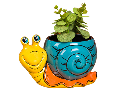 Bisque Small Snail Planter (Case of 6)