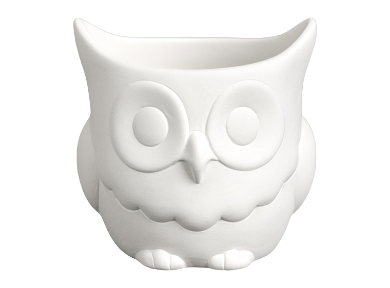 Bisque Small Owl Planter (Case of 2)