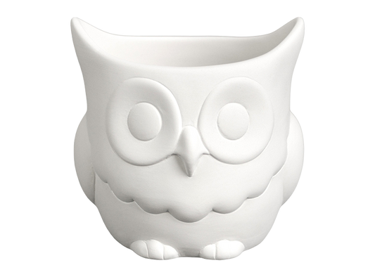 Bisque Small Owl Planter (Case of 2)