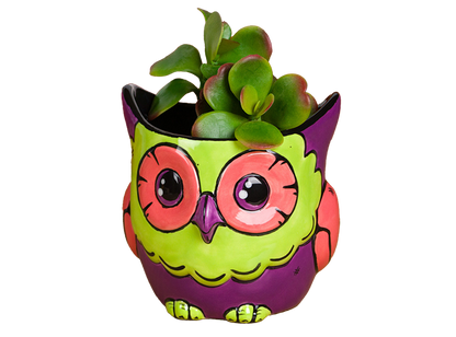 Bisque Small Owl Planter (Case of 2)