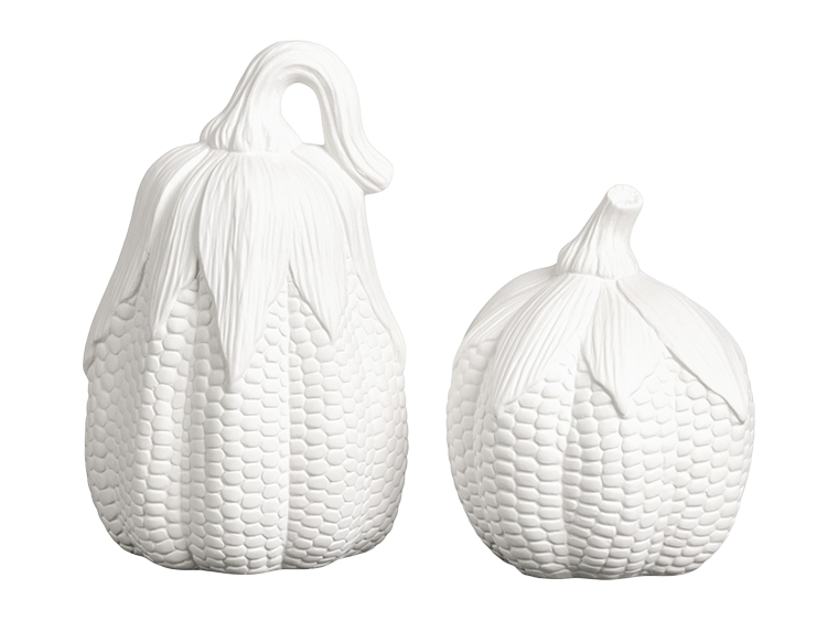 Bisque Tall Corn Pumpkin (Case of 6)