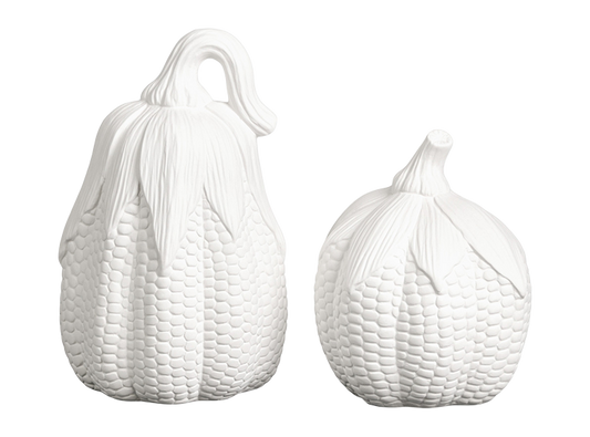 Bisque Tall Corn Pumpkin (Case of 6)