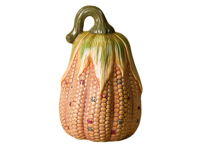 Bisque Tall Corn Pumpkin (Case of 6)