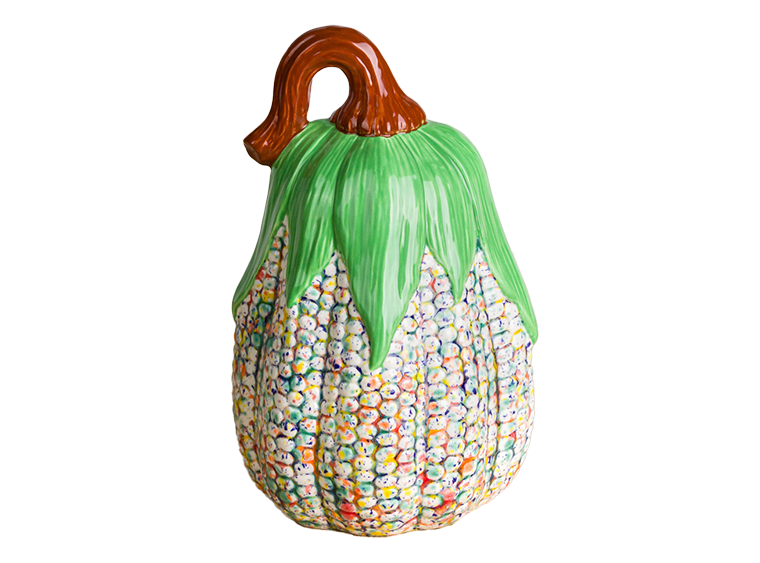 Bisque Tall Corn Pumpkin (Case of 6)