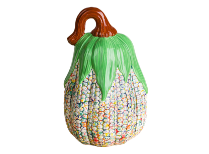 Bisque Tall Corn Pumpkin (Case of 6)