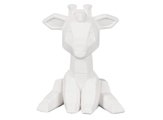 Bisque Giraffe Facet-Ini (Case of 6)