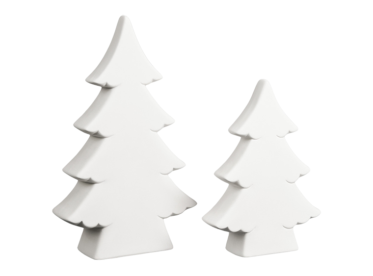 Bisque Small Tree Silhouette (Case of 6)
