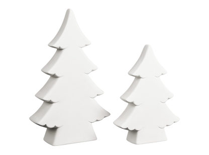 Bisque Small Tree Silhouette (Case of 6)