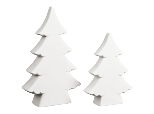 Bisque Small Tree Silhouette (Case of 6)