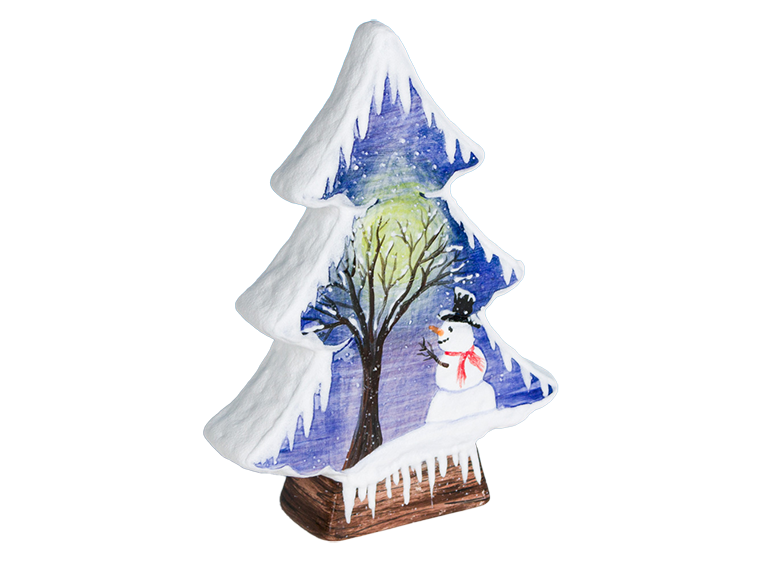 Bisque Small Tree Silhouette (Case of 6)