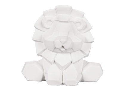 Bisque Lion Facet-Ini (Case of 6)