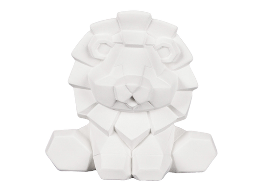 Bisque Lion Facet-Ini (Case of 6)