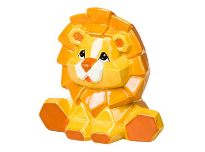 Bisque Lion Facet-Ini (Case of 6)