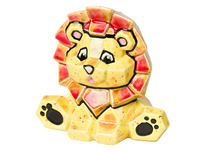 Bisque Lion Facet-Ini (Case of 6)