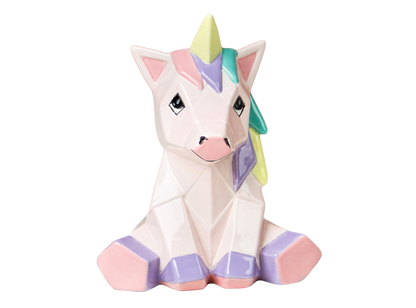 Bisque Unicorn Facet-Ini (Case of 6)