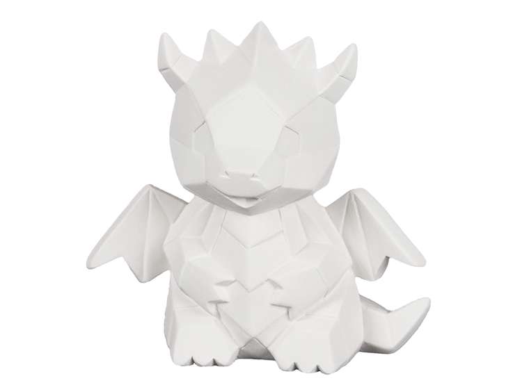 Bisque Dragon Facet-Ini (Case of 6)