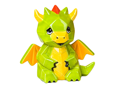Bisque Dragon Facet-Ini (Case of 6)