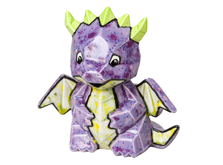 Bisque Dragon Facet-Ini (Case of 6)