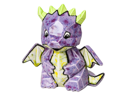 Bisque Dragon Facet-Ini (Case of 6)