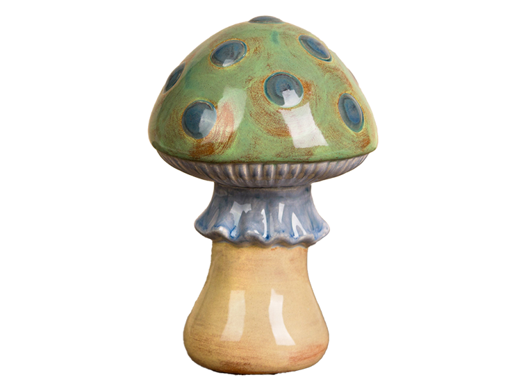 Bisque Large Rounded Mushroom (Case of 6)