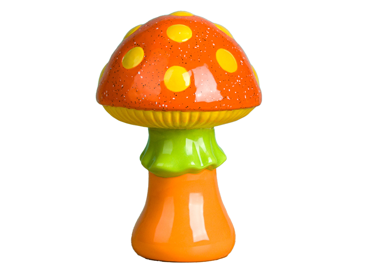 Bisque Large Rounded Mushroom (Case of 6)